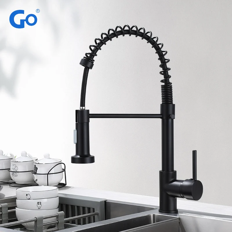 

Matte Black Kitchen Sink Faucet Pull Down Kitchen Faucet Single Handle Mixer Tap 360 Rotation Torneira Cozinha Mixer Tap