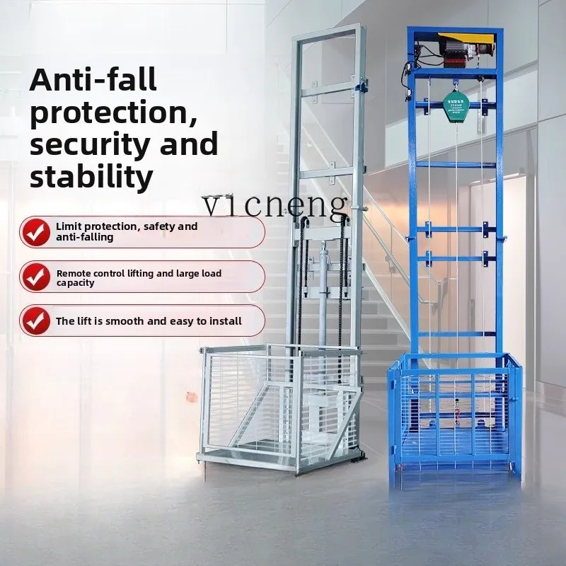 

LSL Electric Lift Cargo Elevator Hydraulic Lift Platform Warehouse Lift Machine Small Hydraulic Platform