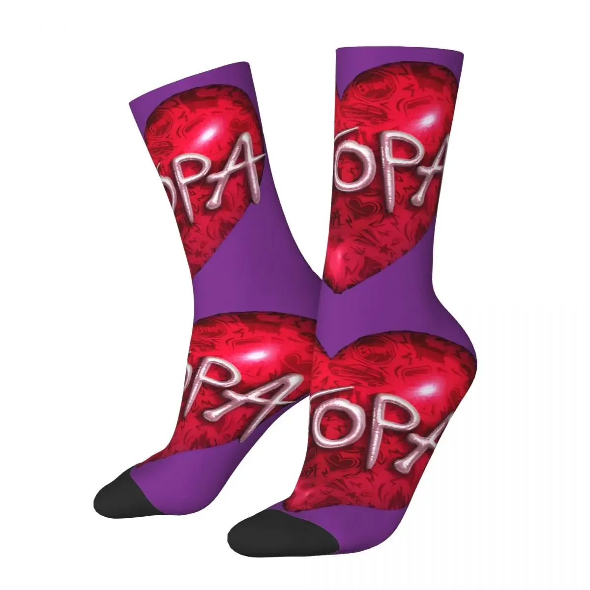 

I LOVE ESTOPA 25Th Anniversary Men's Socks Vintage Harajuku Estopa Street Style Novelty Pattern Crew Sock