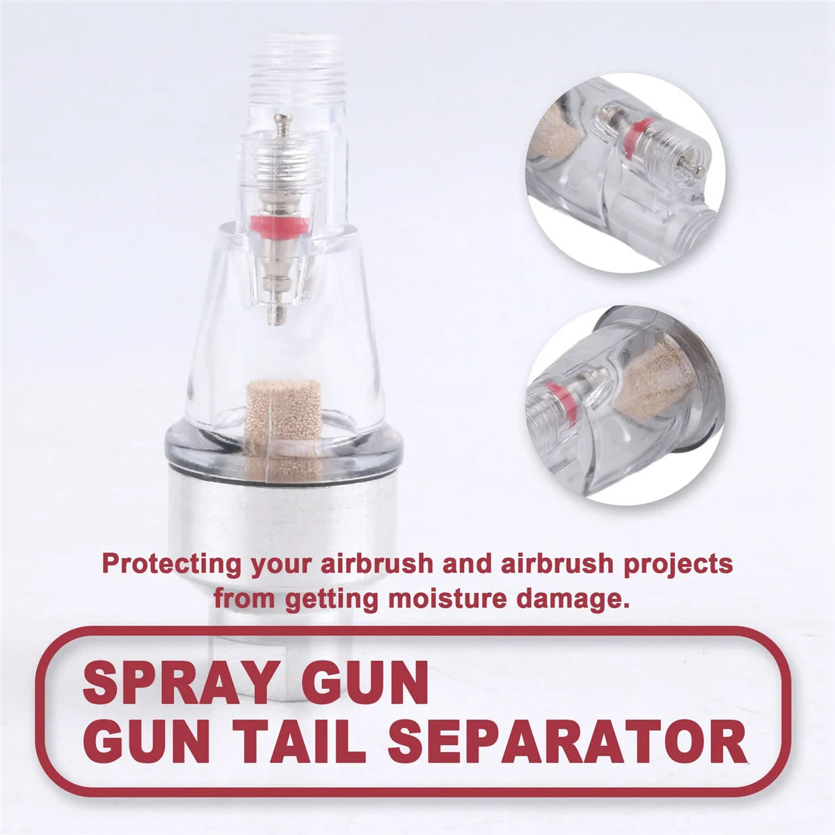 Hose Paint Fittings AIRBRUSH MINI AIR FILTER Moisture Water Trap 1/8 inch Tool Kit ZJY
