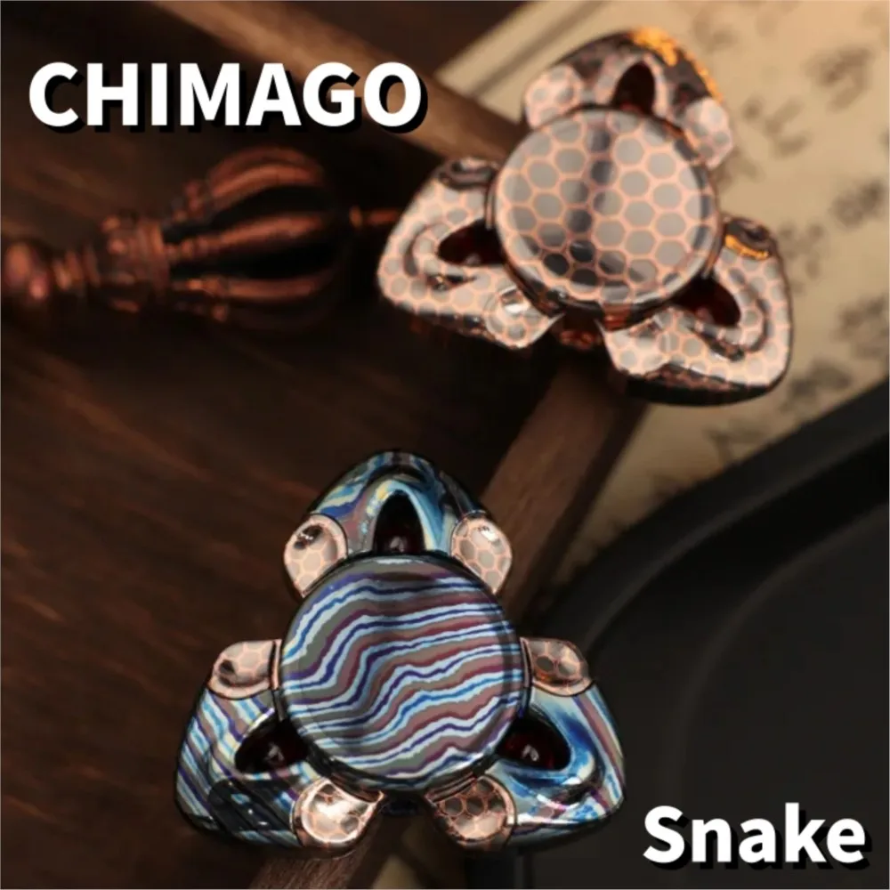 CHIMAGO EDC ثعبان تململ سبينر موصل فائق الدوران Zircuti تصاميم أصلية أدوات تخفيف القلق تململ المغازل