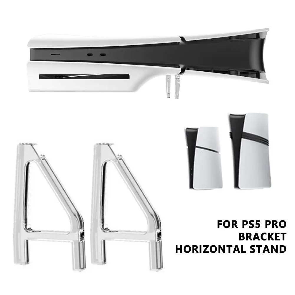 

For PS5 Slim Console Horizontal Stand Transprent Triangle Support Acrylic Stable Bracket For Sony Playstation 5 Slim Accessories