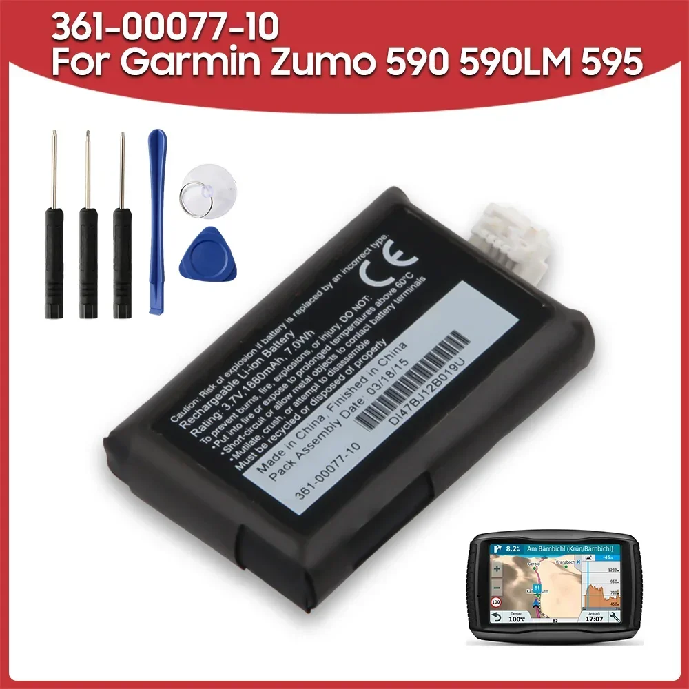 Rechargeable Battery 361-00077-10 For Garmin Zumo 590 590LM 595 010-12110-003 361-00077-00 616-00077-00 616-00077-10