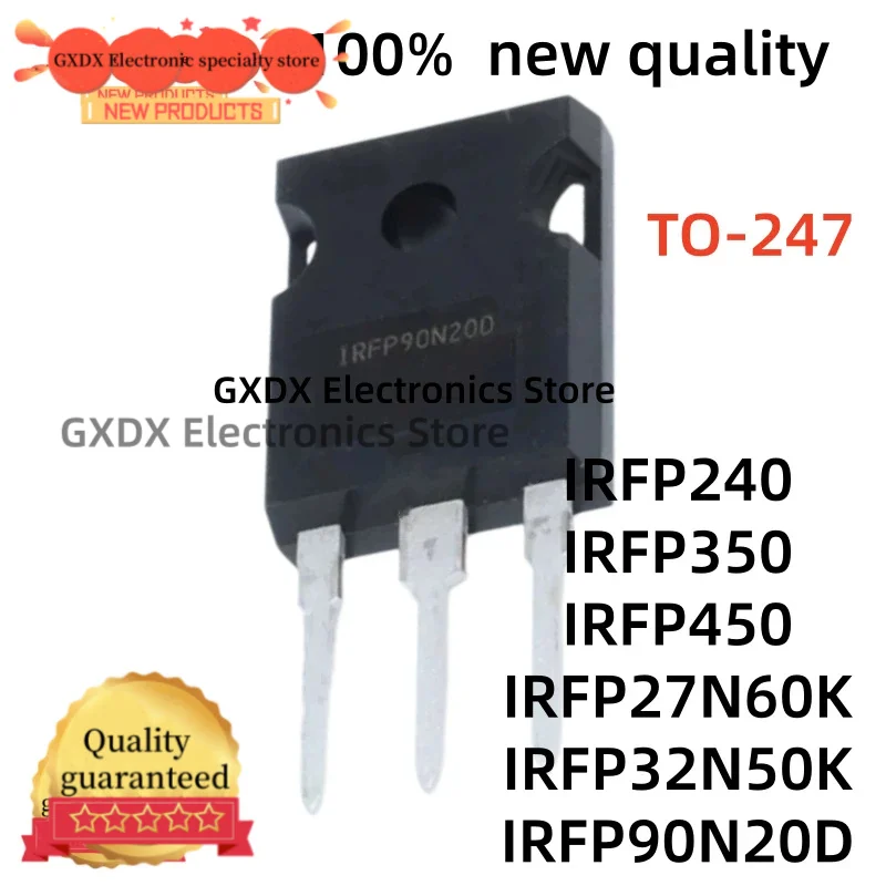 5-10-20 piezas/lote 100% calidad IRFP240 IRFP350 IRFP450 TO247 IRFP27N60K IRFP32N50K IRFP90N20D 27N60K 32N50K 90N20D TO-247