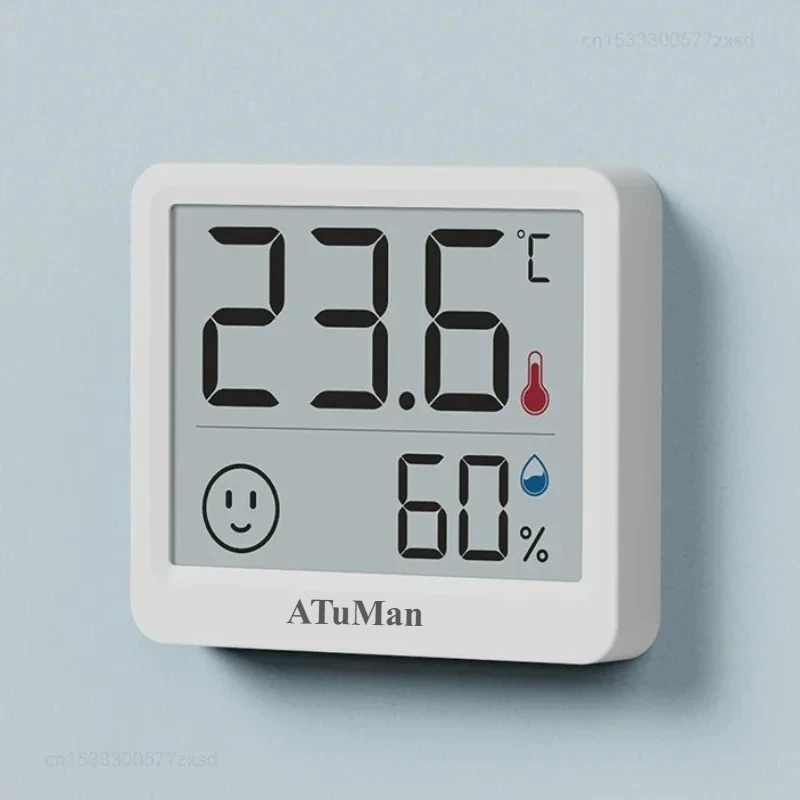 DUKA Atuman 2.5 Inch LCD Electronic Digital Temperature Humidity Meter Indoor Vertical Thermometer Hygrometer Digital Display