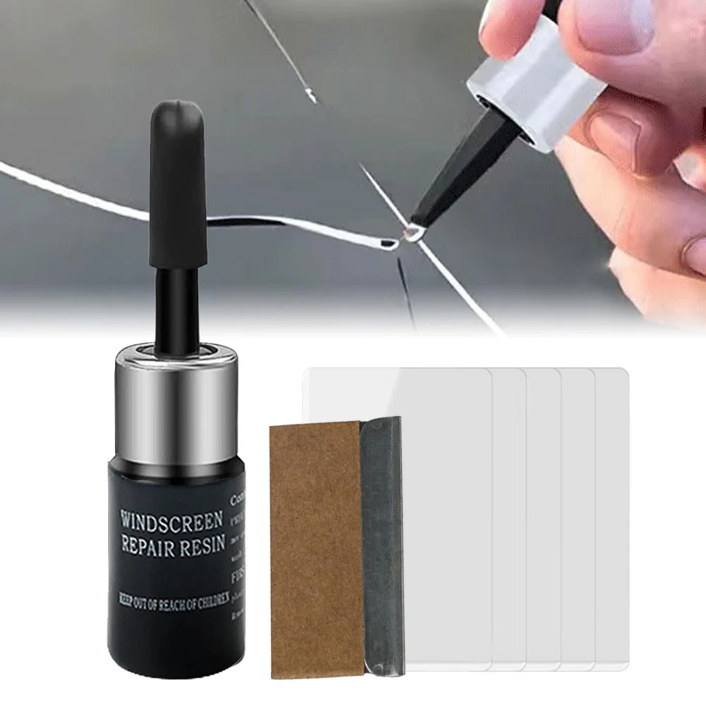 Windshield Crack Repair Kit, Window Glass Liquid Repair Resins Nano Fluid Glass Filler Quick Repairing for Car & Phone Screen