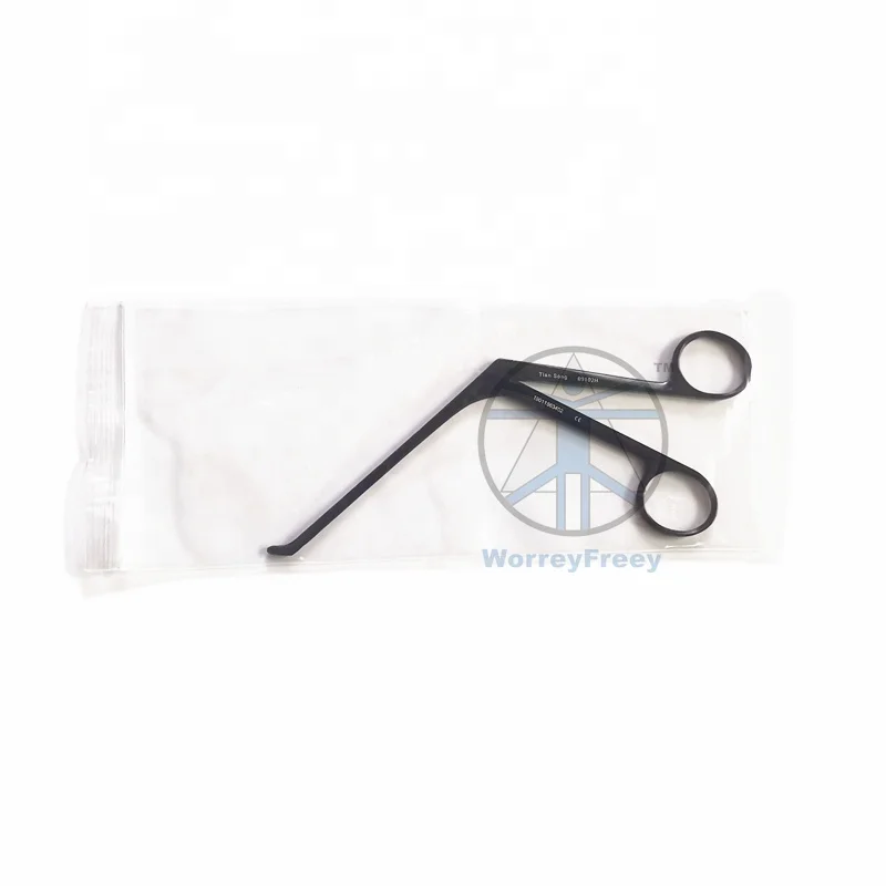 Tissue forceps 45degree 105mm sharp head, without fixed pin ENT endoscope instrument