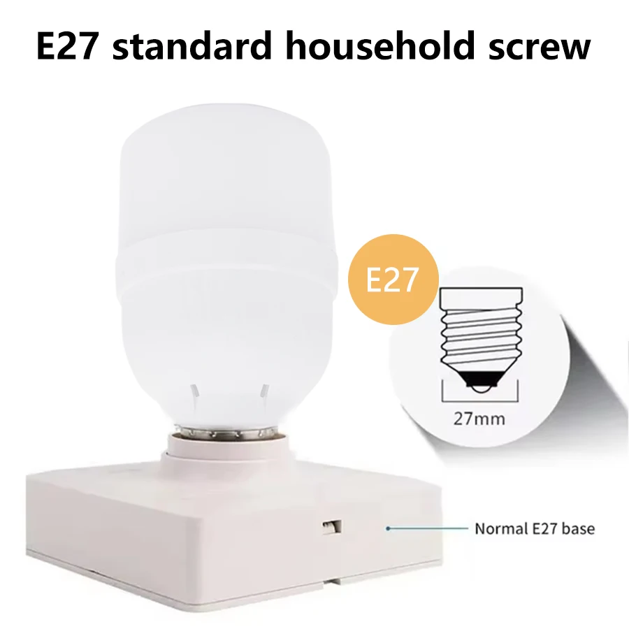 Sound Sensor LED Bulb Voice Light Control Garage Lamp E27 Cold White Lighting Auto On/Off for Stairs Pathway Warehouse Garage