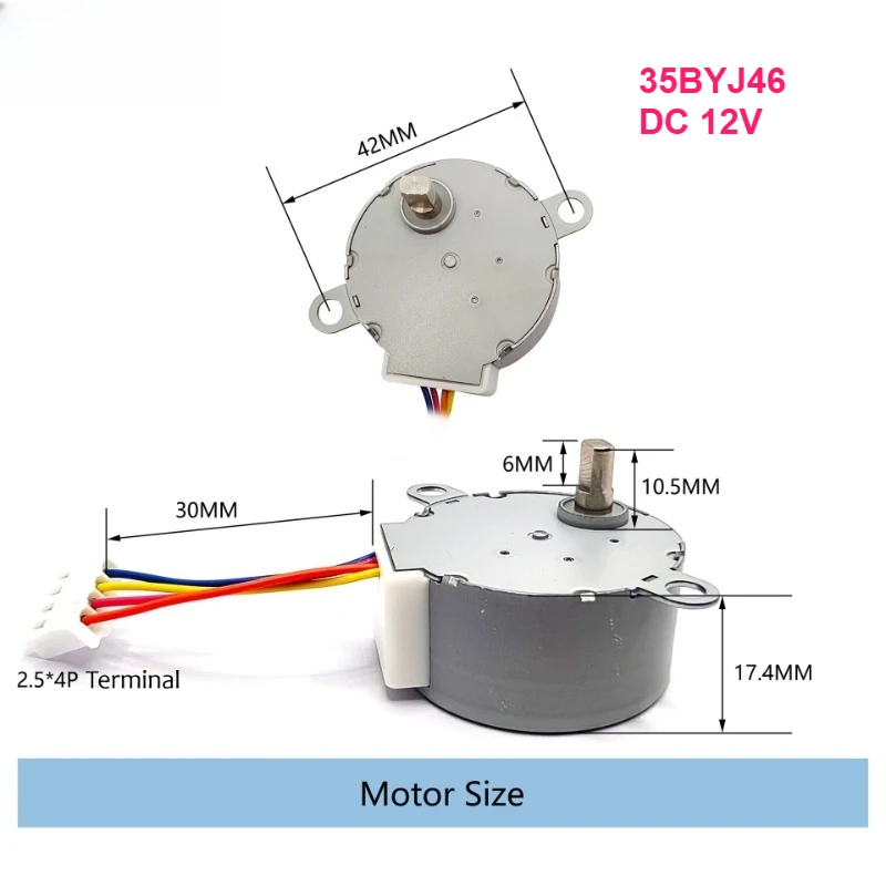 

35BYJ46-003 35 шаговых двигателей, отличное мастерство, подходит для смарт-товаров, мелкой бытовой техники, роботов, вентиляторов и т. д.