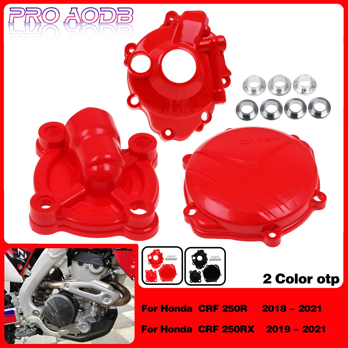 

Motorcycle Ignition Guard Water Pump Cover Clutch Protector For Honda Dirt Bike CRF250R CRF250RX CRF 250R 250RX 2018 2019-2021