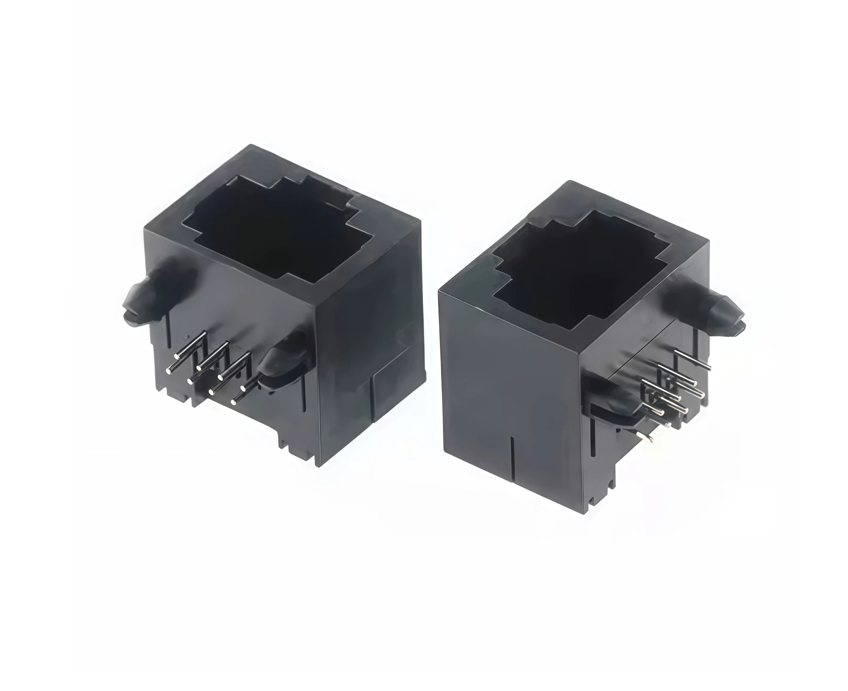 100Pcs/lot NEW RJ45 56 Plastic type 8P8C 8Pin 15mm PCB Right Angle Modular Female Network Socket LAN Connector