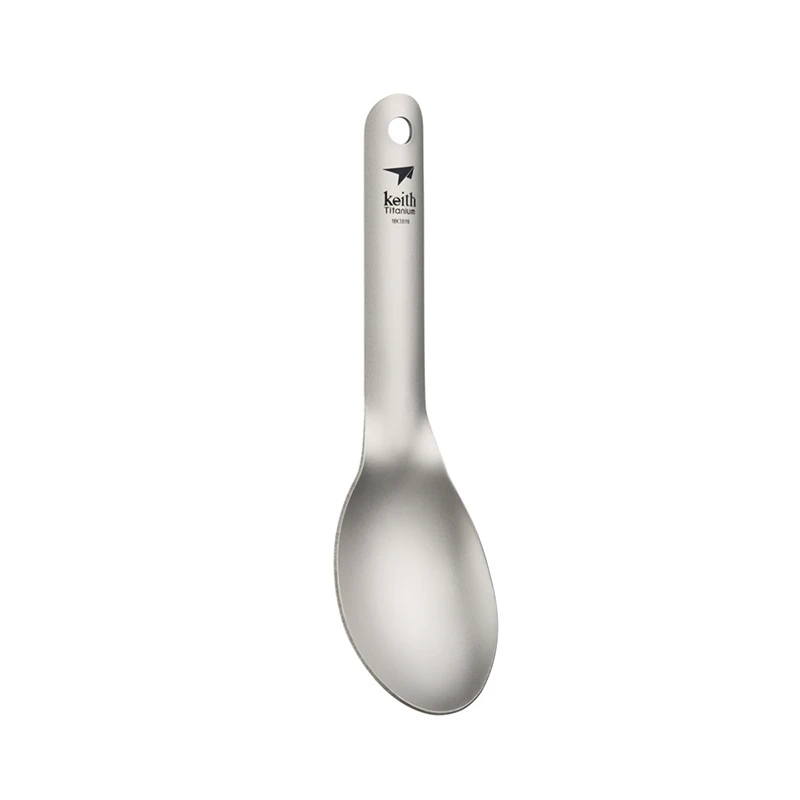 

Keith Titanium Spoon Short Handle Spoon Outdoor Travelling Hiking Camping Tableware Titanium Spoon Bacteriostatic Dinnerware