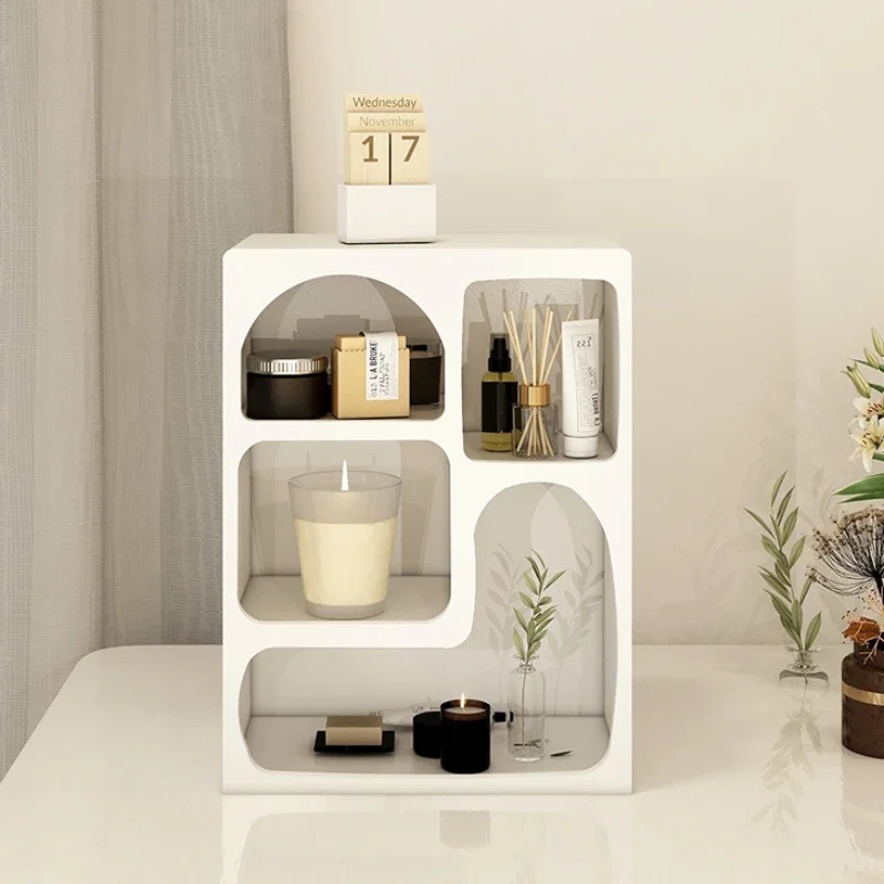 

Desktop storage cabinet, storage cabinet, cup storage rack, cream air cave cabinet, simple desk