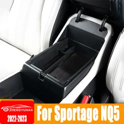 Car Armrest Storage Box Center Console Glove Tray Accessories For Kia Sportage NQ5 2022 2023 Sportage Hybrid X GT Line HEV