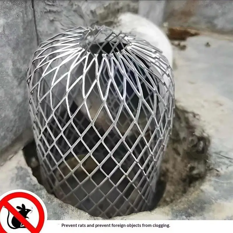 Roof Gutter Floor Drain Filter Anti-blocking Drainage Cover Rust Proof Suitable for Balcony Patio Garden Outdoor Use