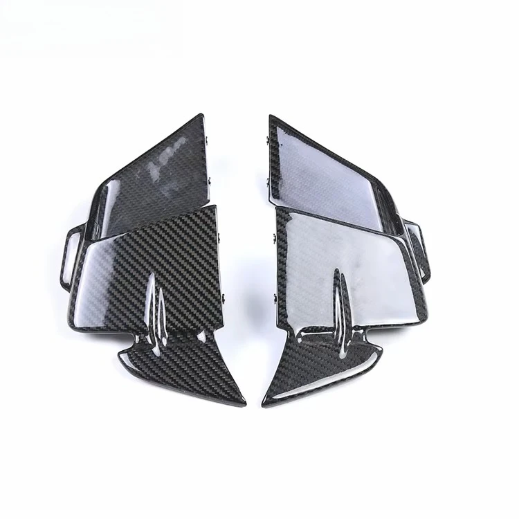 100% 3K Carbon Fiber Side Panels Fixed Wings Fairing Motorcycle Winglets