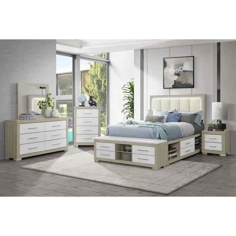 Natural White King Set 1
