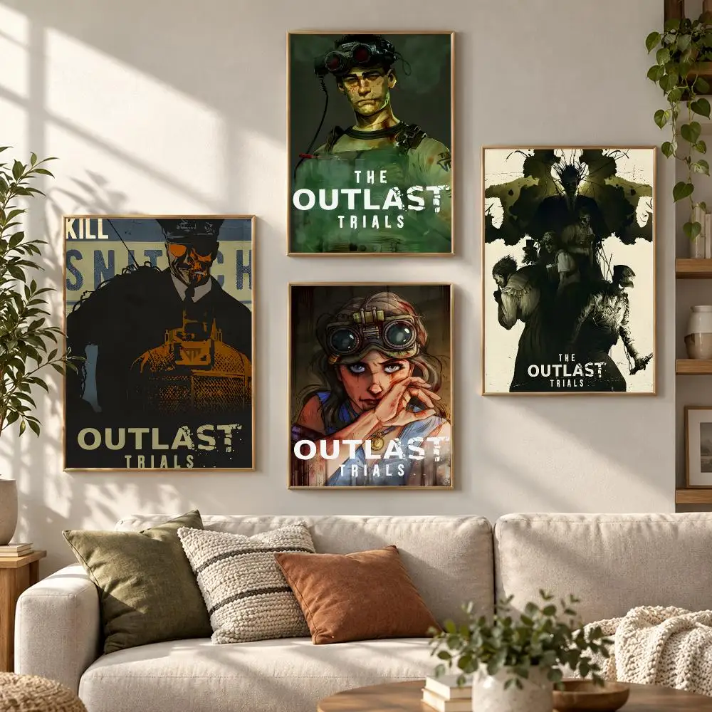 Video Game T-The Outlast Trials Poster HD Waterproof Aesthetic Wall For Home Decor Trendy Durable Easy To Apply Art