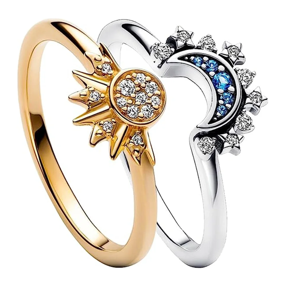 New Silver Colour Ring Stackable Infinite Heart Daisy Flower for Women Original Silver Colour Rings Brand Jewelry Gift