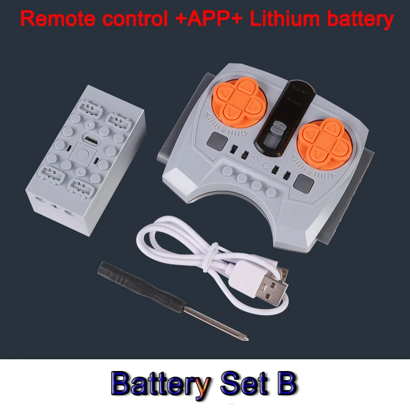 6.0 APP 7.4V Technical Electronic 2.4G Bluetooth Lithium Battery Power Compatible Legoeds PF MOC System for Motor Toys Car DIY