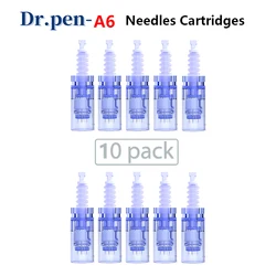 Dr.Pen-cartucho de aguja Ultima A6, piezas de repuesto originales de pluma Derma, Ekai, agujas de microagujas (10 piezas)