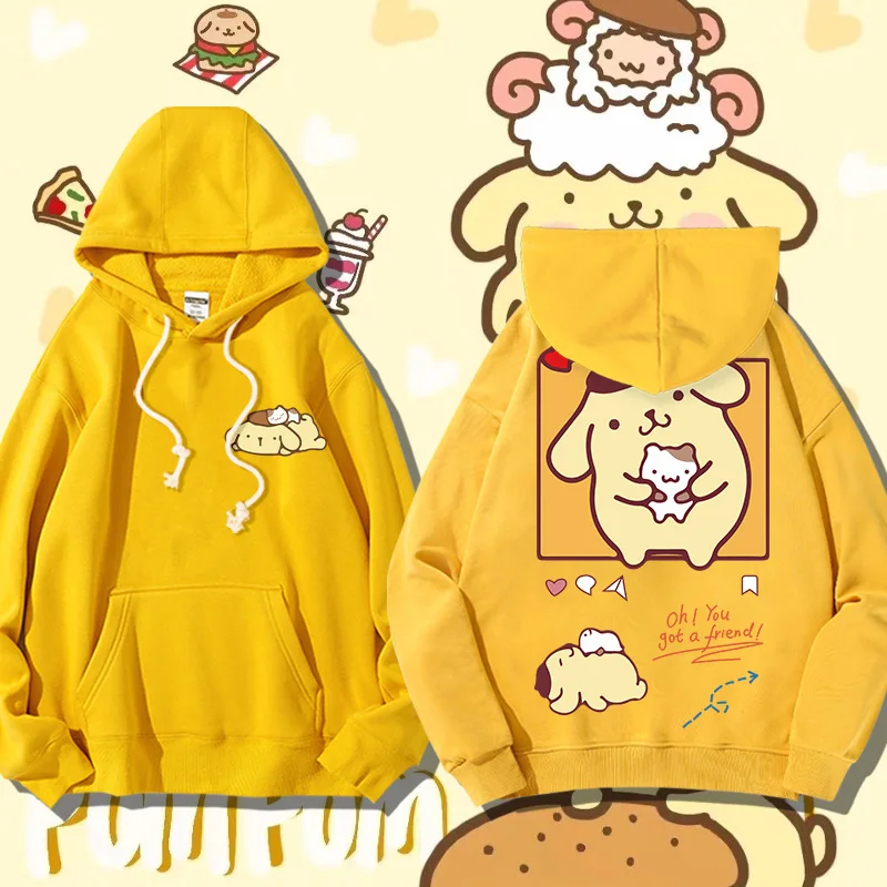 

Sanrio pudding dog joint hoodie women hoodie loose little man casual coat cartoon cartoon clothes children