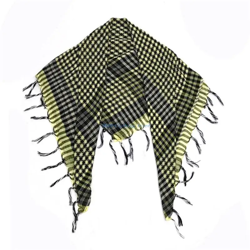 N0PE Classical Checkered Pattern Arabic Scarf For Men Women And Children Soft Breathable Fabric For Hot Weather Comfort