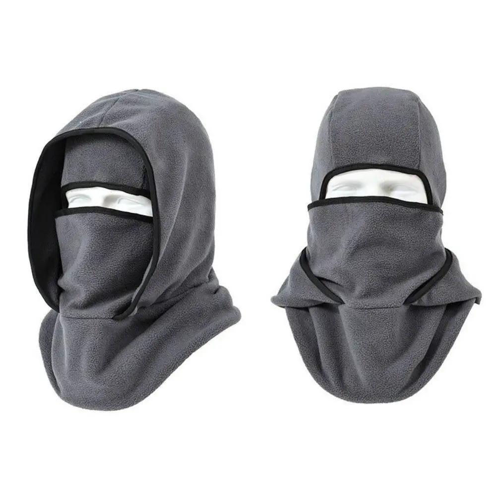 Doppellagige Balaclava-Fahrradkappe, Nackenschutz, Gesichtsmaske, warme Mütze, winddicht, kältebeständig, Ohrenschutzmütze – Detail 3