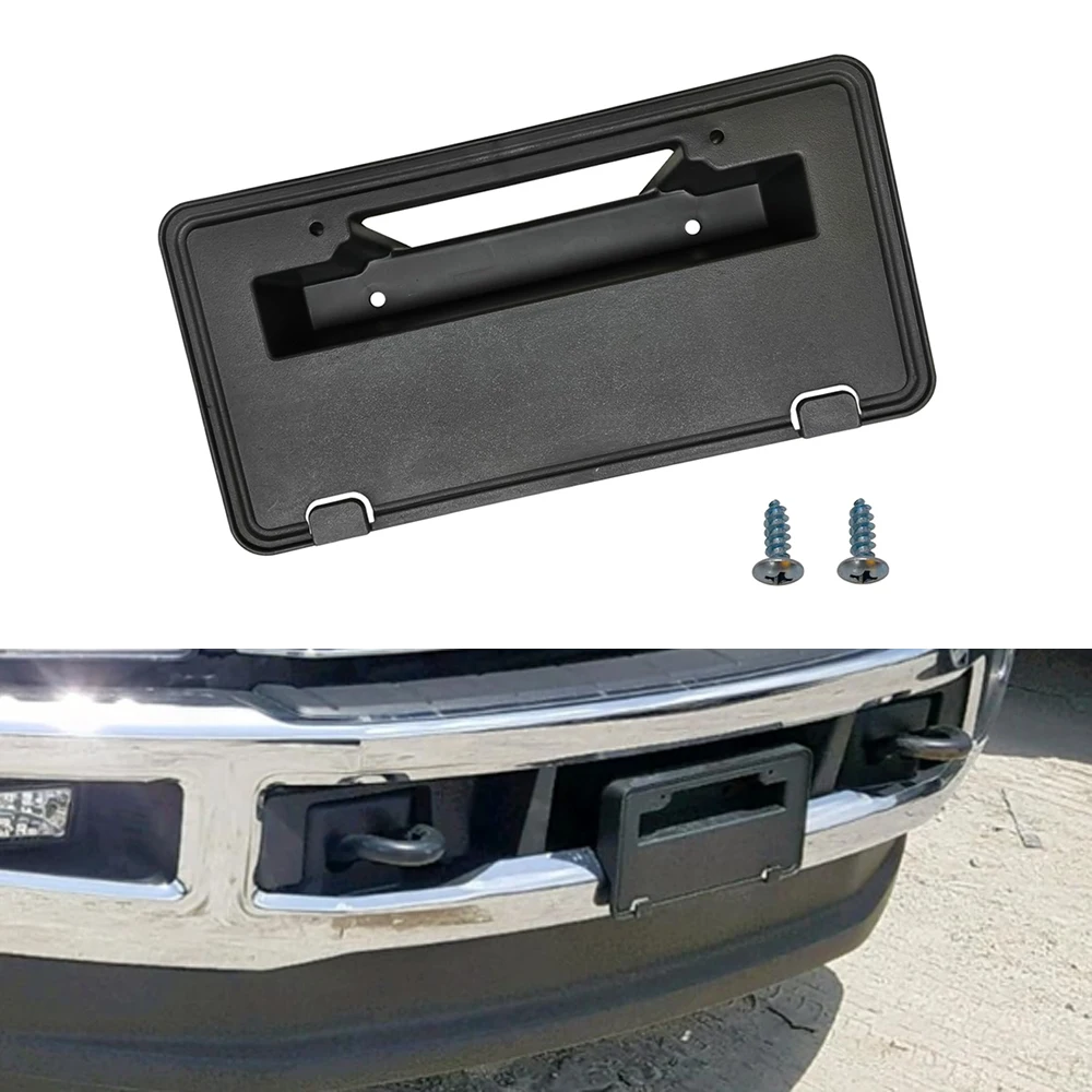

For Ford F-250 F-350 F-450 F-550 Super Duty 2017 2018 2019 Car Front Bumper License Plate Bracket HC3Z-17A385-AA FO1068183