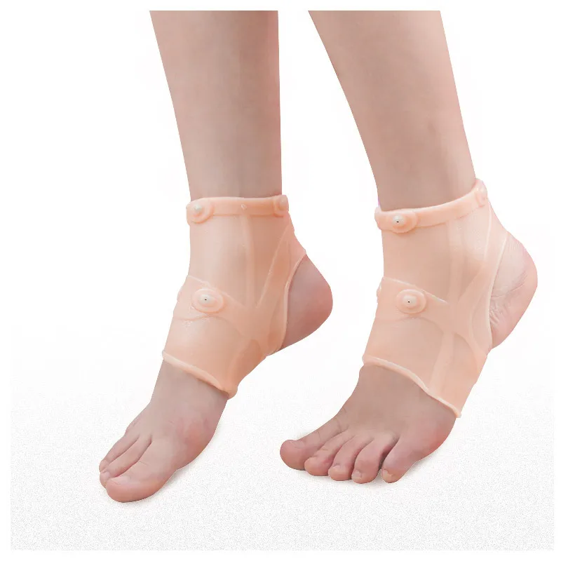 Magnetic Ankle Brace Support Compression Sock For Sprain Tendonitis Heel Pain Relief Silicone Foot Sleeve Ankle Care Protector