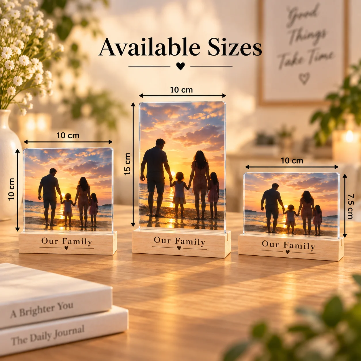 Bloc acrylique carré personnal - Photo Acrylic Block avis et prix