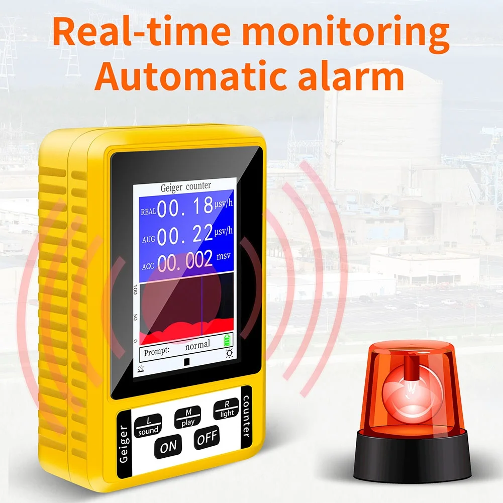 

XR3 BR9C Digital Nuclear Radiation Detector for Xray Gamma Beta Measurement with Large Screen and USB Charging