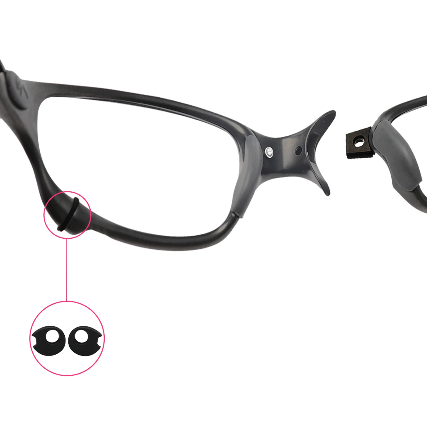 Qyvolux Replacement Rubber Orbital Gaskets for Oakley Juliet /Romeo 2 / X Square/X Metal XX Sunglasses - Frame Seal Repair Parts