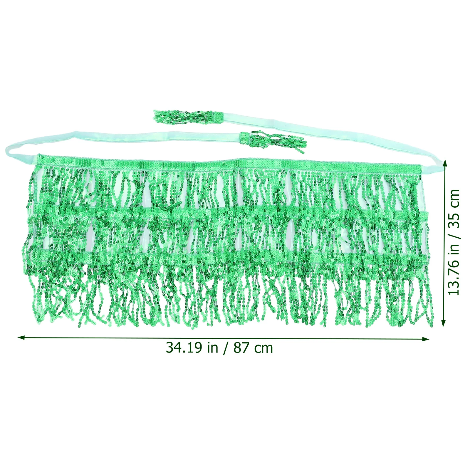 حزام رقص شرقي أنيق مزين بالشراشيب والترتر، تنورة رقص، إكسسوار زي راقصة البطن للنساء