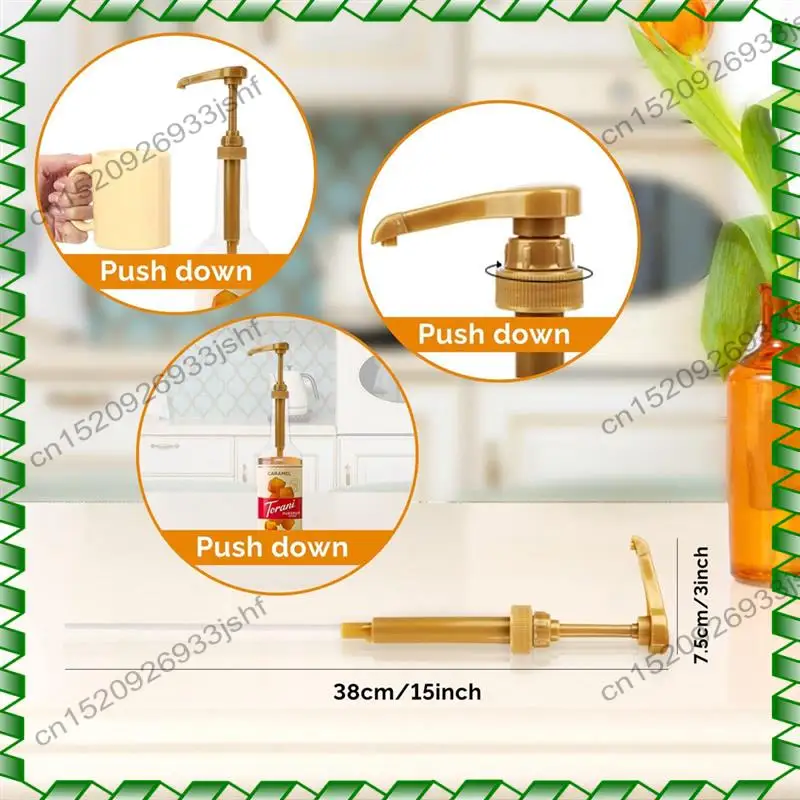 -BOFF 4PCS 커피 시럽 펌프 디스펜서 병 프레서 핸드 핸드 펌프 헤드 커피 향료 시럽 용 펌프 헤드