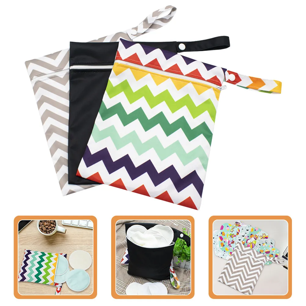 3Pcs Infant Diaper Bag Portable Organizer Hanging Storage Bag for Travel Cosmetics Holder Portable Diaper Organizer