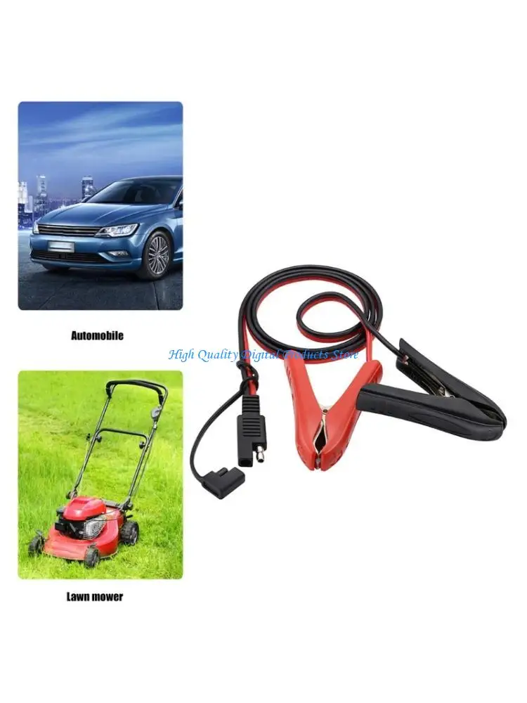 

U2JE 10A SAE to Crocodiles Clip Power Extension Cord for Automotive Wire
