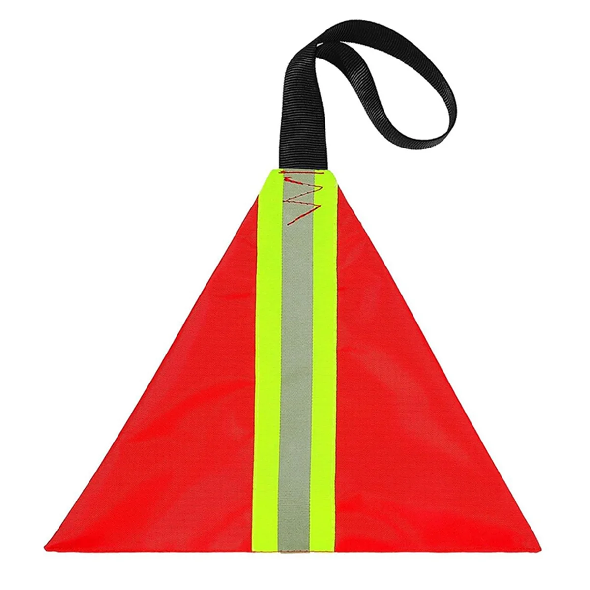 A83Z 4 Pcs Safety Red Tow Flag Reflective Warning Kayak Red Flag for Truck Loads Safety Signs Trailer Hauling Warning Kit