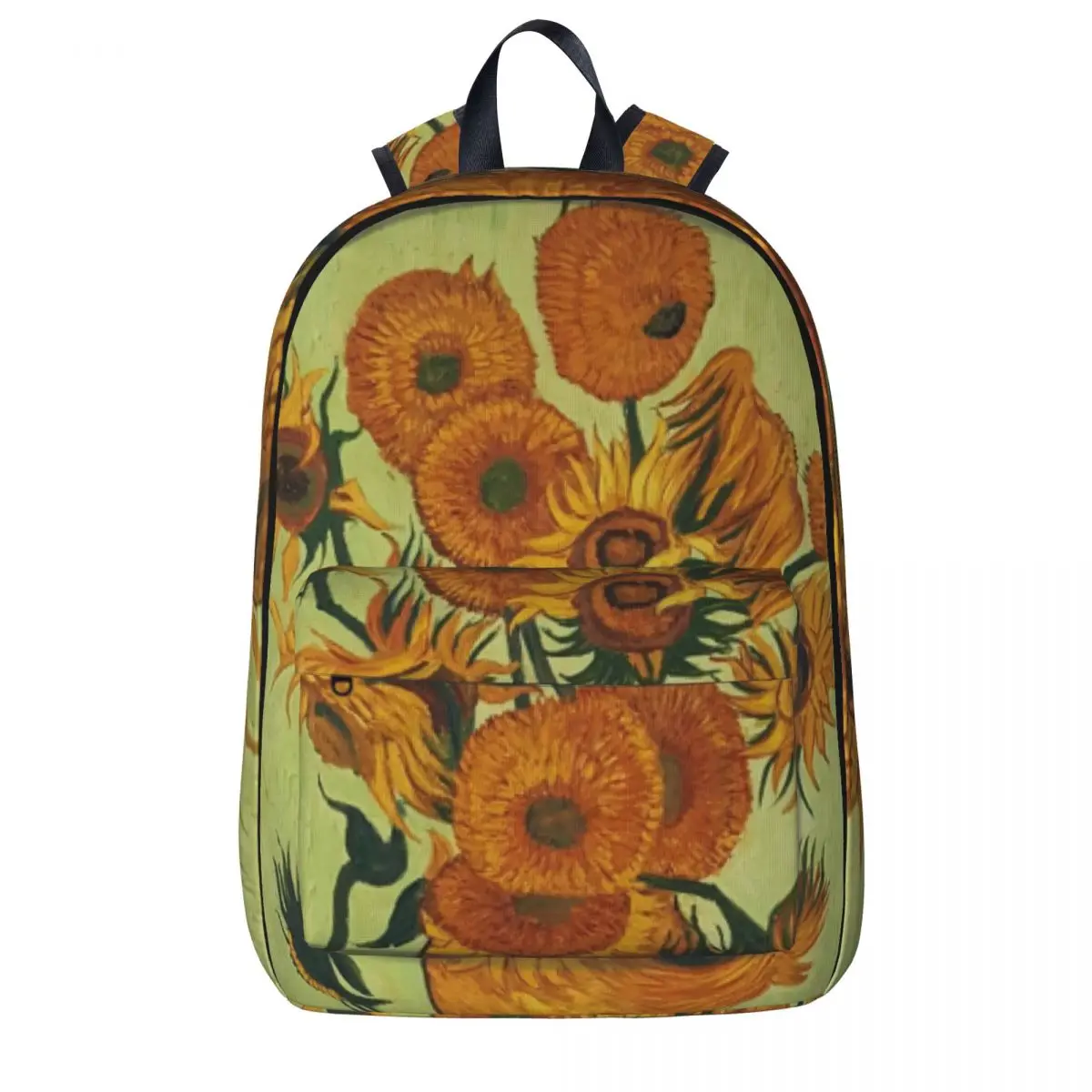 

Oil Painting By Van Gogh Backpack Starry Night Sunflower Skeleton Women Rucksack Men Canvas Shoulder Travel Bags Laptop Backpack