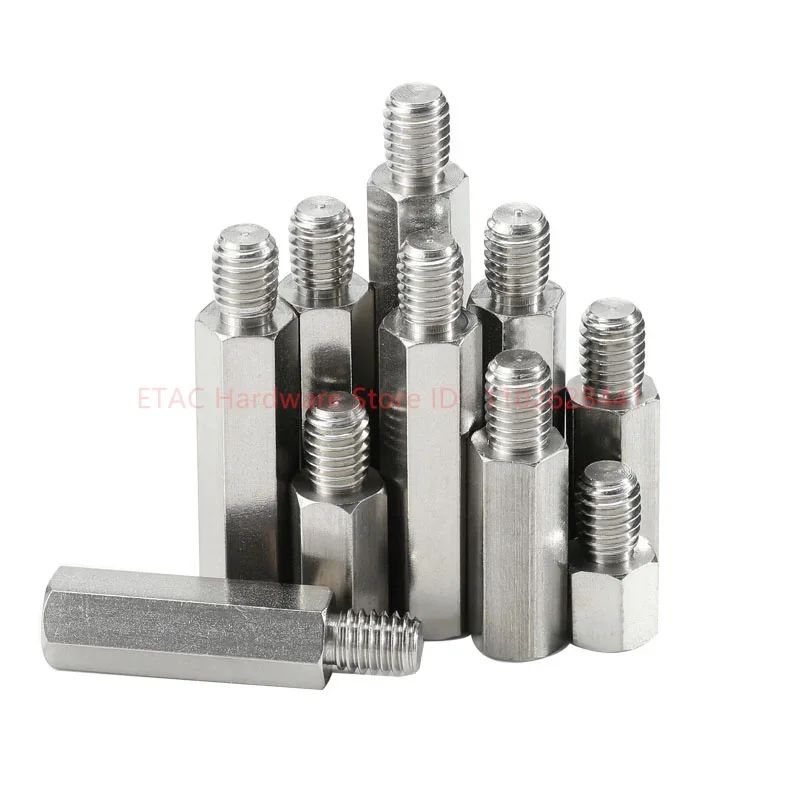 

M2-M10 Hex 304 Steel Male Female Standoff Board Rack Stud Hexagon Threaded Pillar PCB Column Motherboard Spacer Bolt Screw