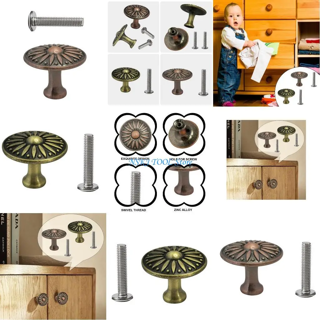 

L8RC Classical Single Hole Pull Metal Pull Handle for Drawer & Cabinet Look