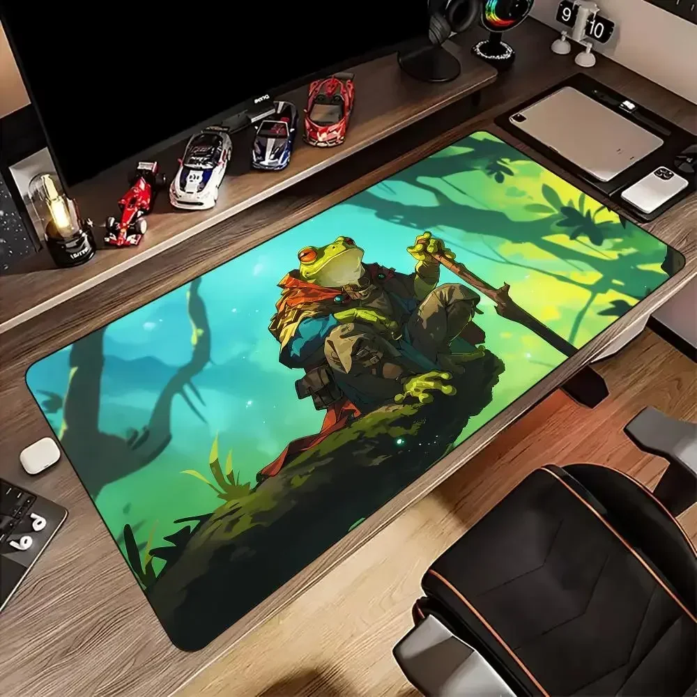 

Cartoon-style frog warrior anime Mouse Pad rubber anti-slip Desk Mat pc accessories Gaming mat keyboard pad mousepad magic mat