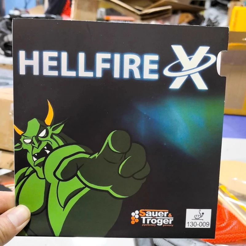 HELLFIREX OX تنس الطاولة مطاط واحد بثور طويلة أحمر/أسود جزيئات متوسطة ناعمة ارتفاع 2.1 مللي متر قطر 2 مللي متر معتمدة من ITTF