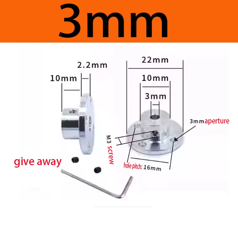 Kopling flensa ID 3/4/5/6/810/11/12/14mm, flensa kaku, flensa logam dengan kekerasan tinggi, poros pemandu, penyangga sumbu optik, motor