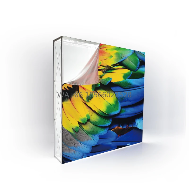 

Дисплей Tradeshow с подсветкой из ткани натяжения и фоновым стенд с подсветкой 3x3 м