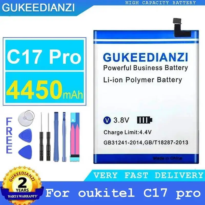 

Аккумулятор для мобильного телефона Oukitel C17 Pro, 4450 мАч, высокая совместимость, длительный срок службы