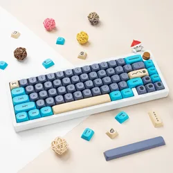 Cute Cat Color Matching PBT Keycaps MA Profile Personalized Key Cap Dye Sublimation Fit 108/104/87/61 Mechanical Keyboard