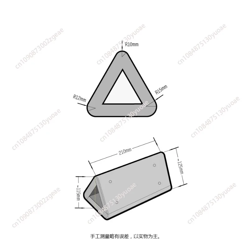 Triangular bending and sticking mold short wallet bending assistance All beech wood on wood wax oil