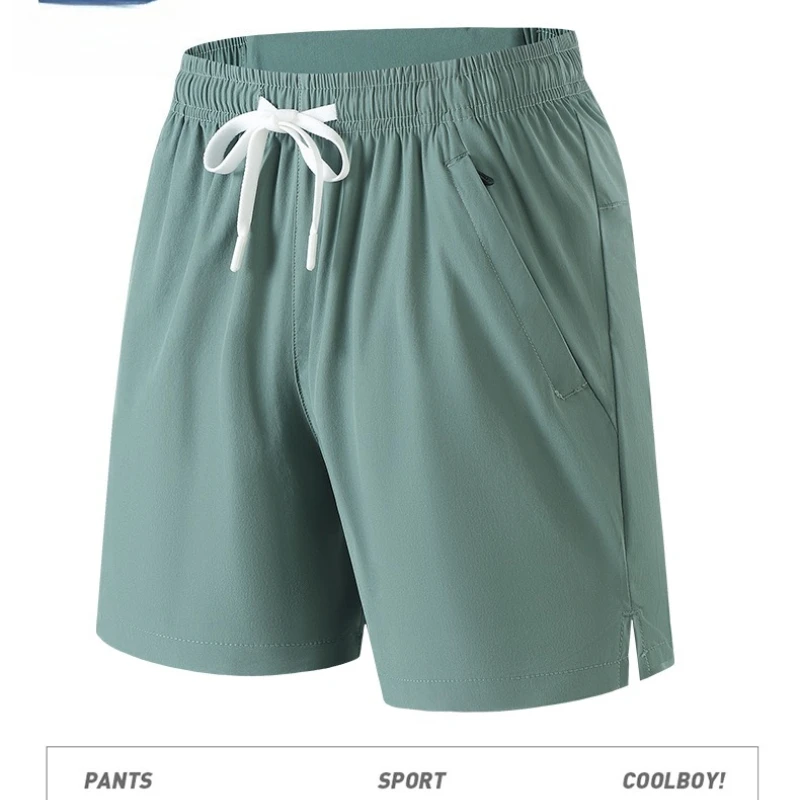 Celana Pendek Musim Panas Bermerek Celana Pendek Jogging Olahraga Pria Pakaian Pantai Pria Celana Tipis Sejuk Cepat Kering Pakaian Pria