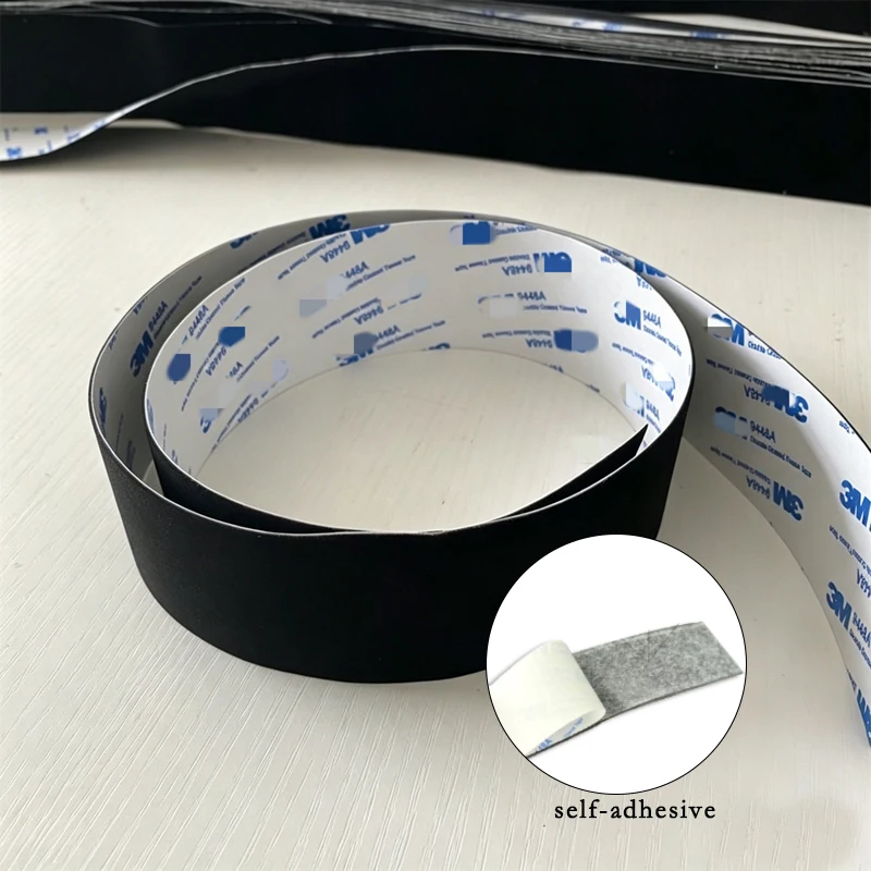 1/3/5Pcs Thick 0.5 1 1.5 2 3mm Black Silicone Rubber Strip Self Adhesive Seal Gasket Anti-skid Shock Absorption Sealing Strip